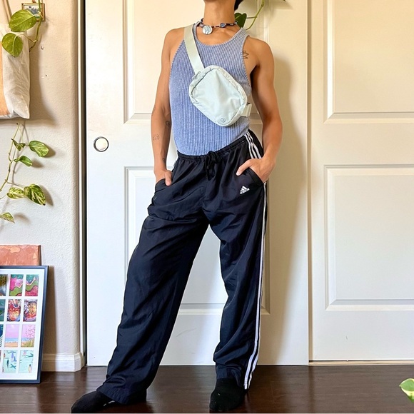 Vintage Nylon Adidas Trackpants - Picture 1 of 7